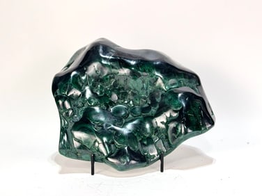 Polished Bullseye Malachite Formation