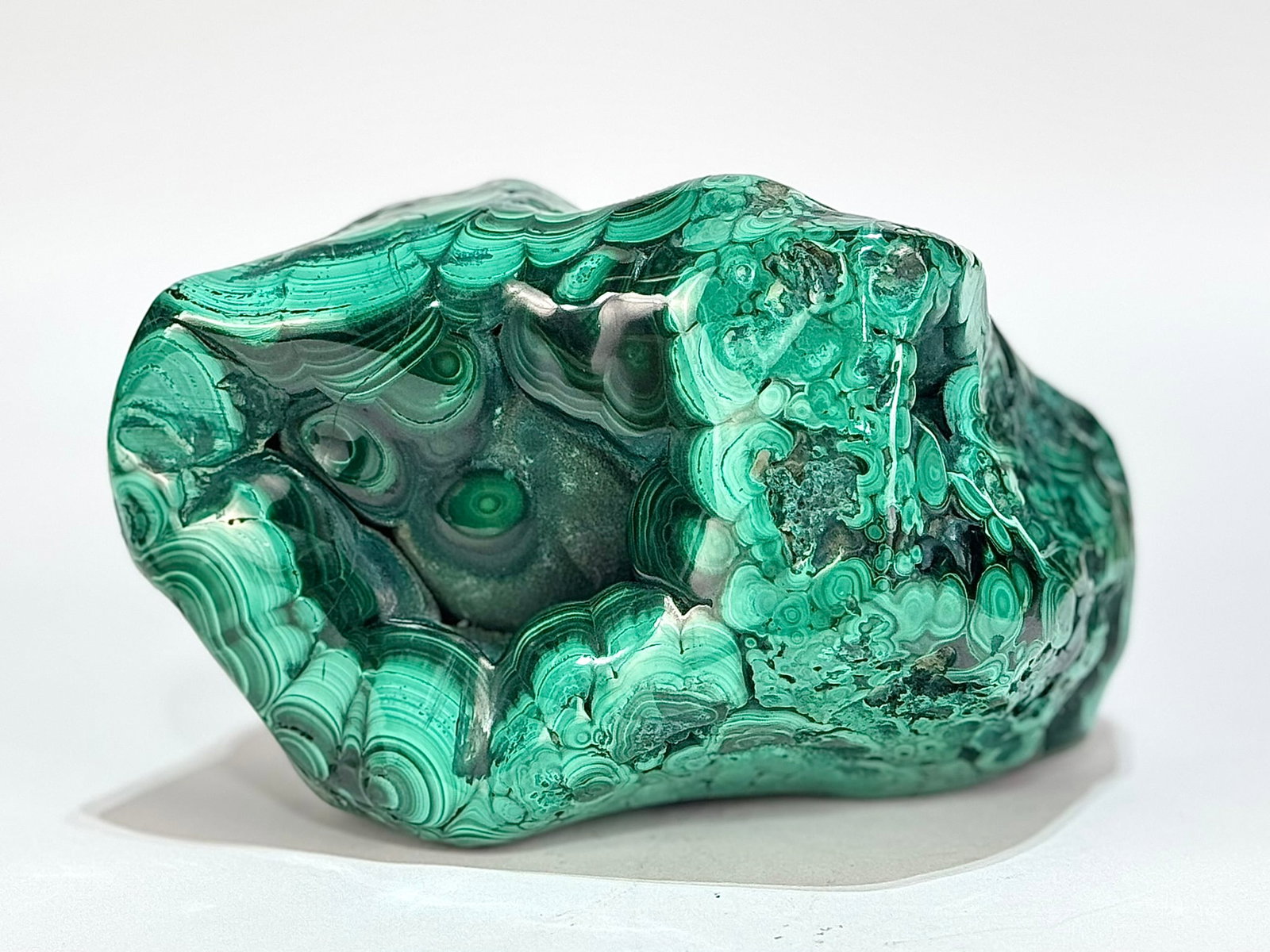 Polished Malachite Formation - 2