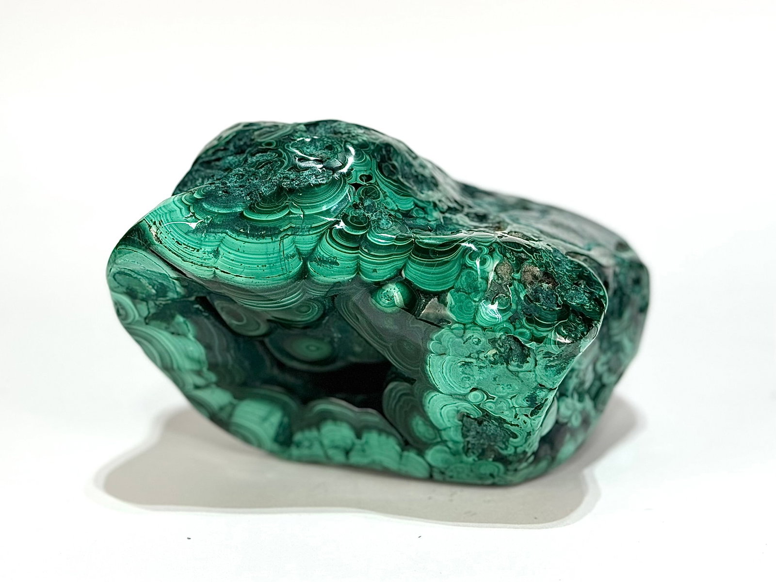 Polished Malachite Formation - 4