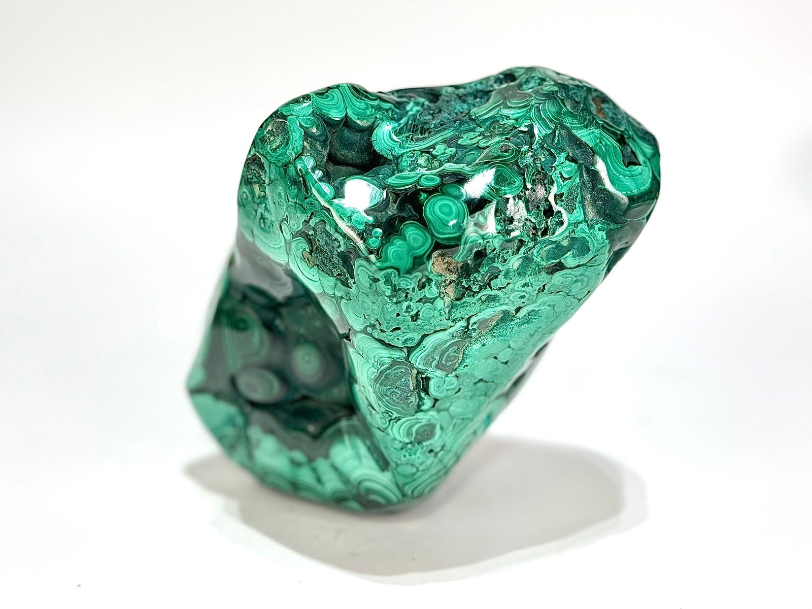 Polished Malachite Formation - 6