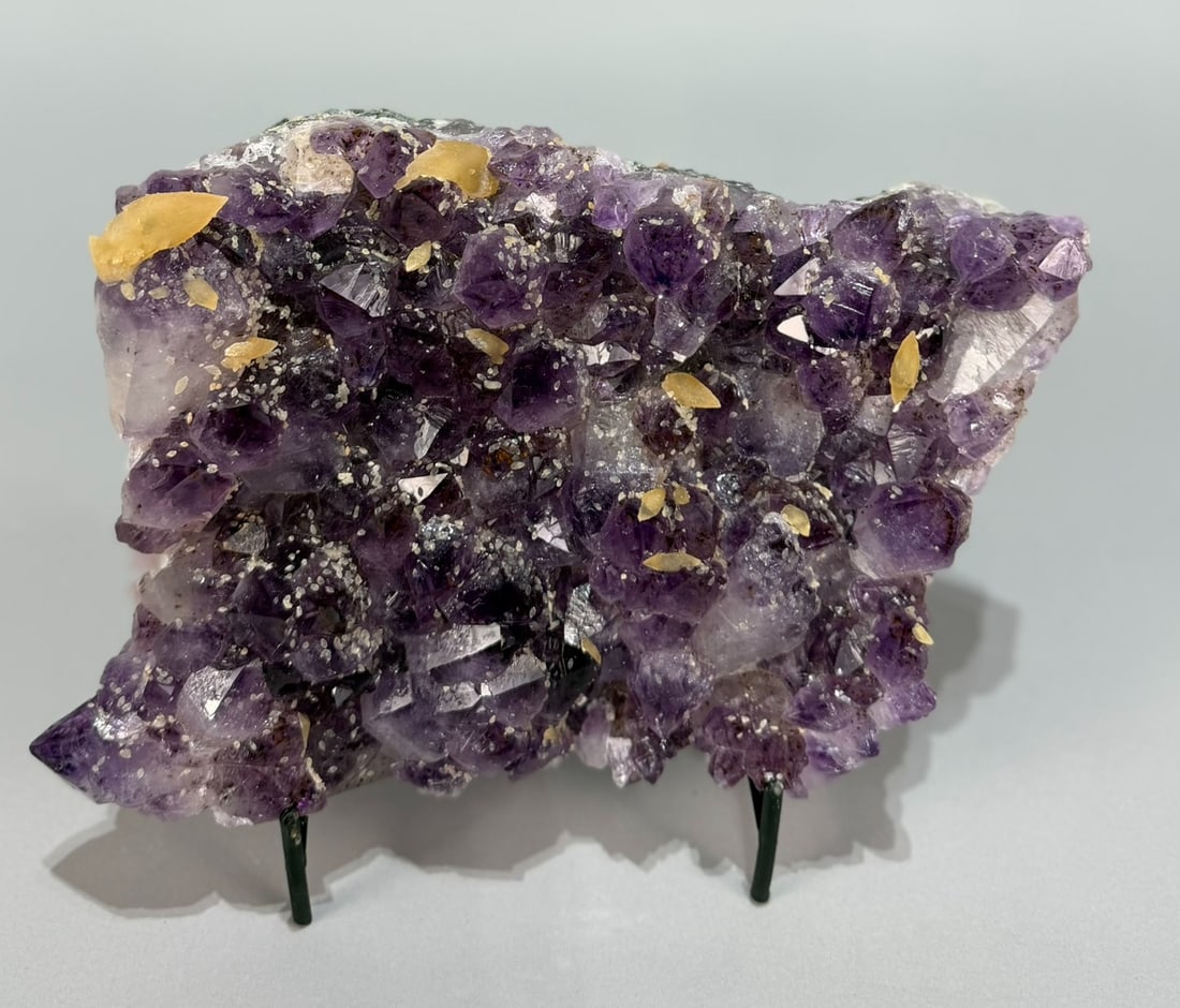 High Grade Amethyst and Calcite Crystal Cluster (1 of 7)