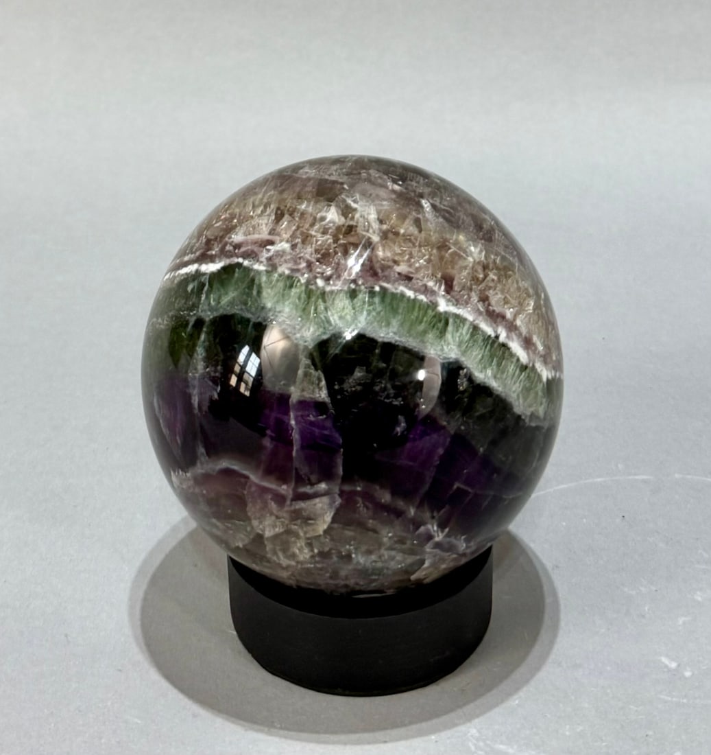 Large Polished Fluorite Sphere - 4