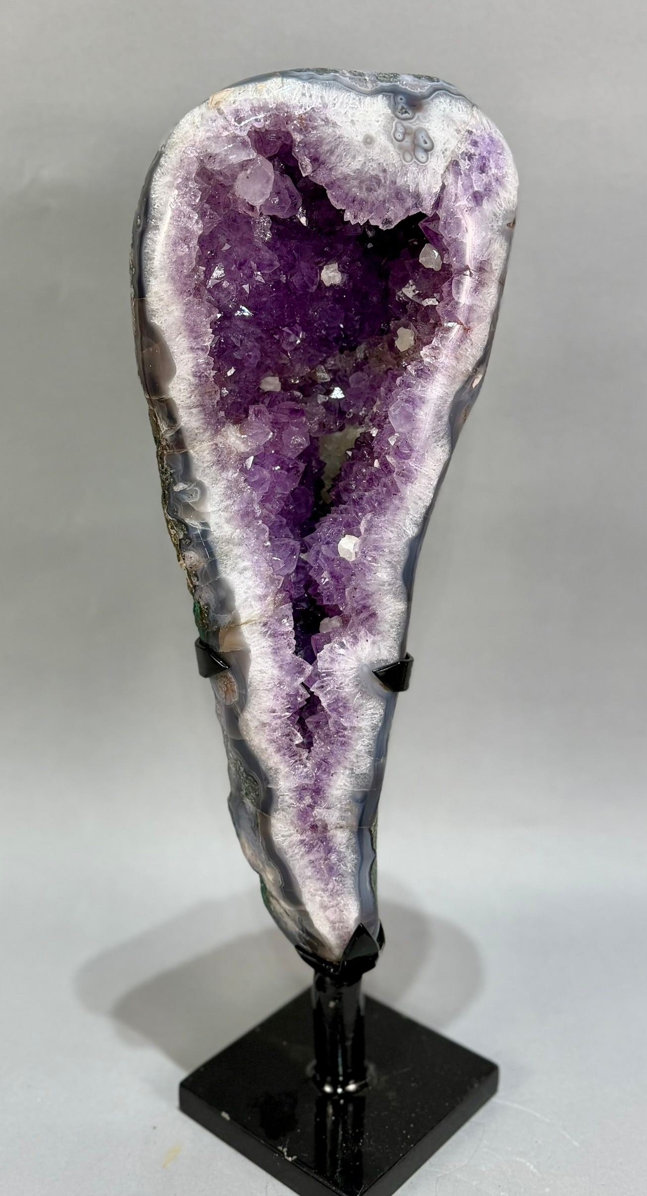 Polished Amethyst Geode on Steel Stand (1 of 5)