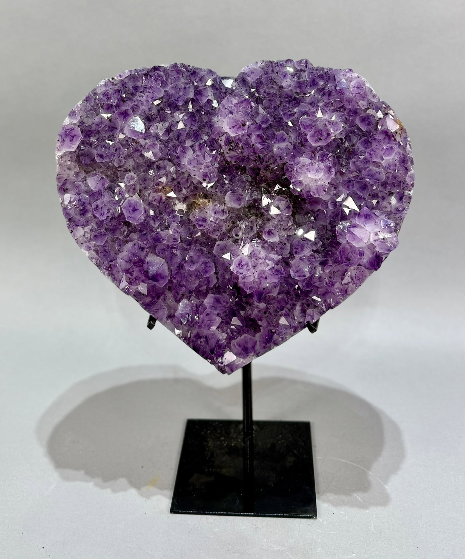 Large Amethyst Heart on Stand (1 of 8)