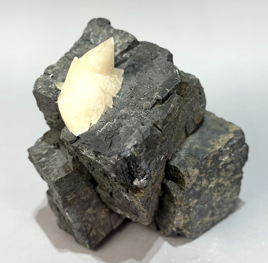 Huge Galena Specimen With Calcite (1 of 10)