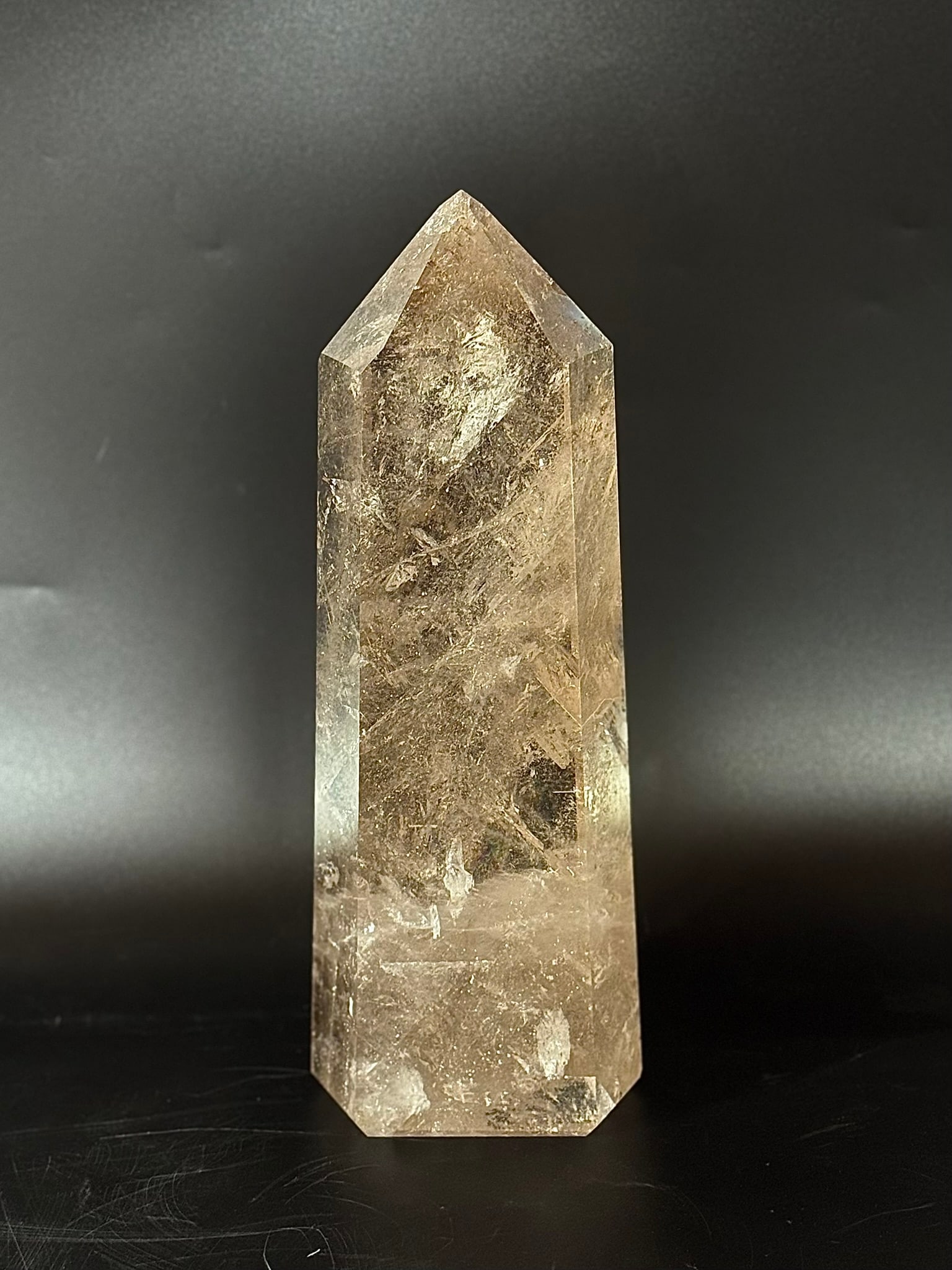 Clear Quartz Crystal Obelisk With Inclusions (1 of 4)