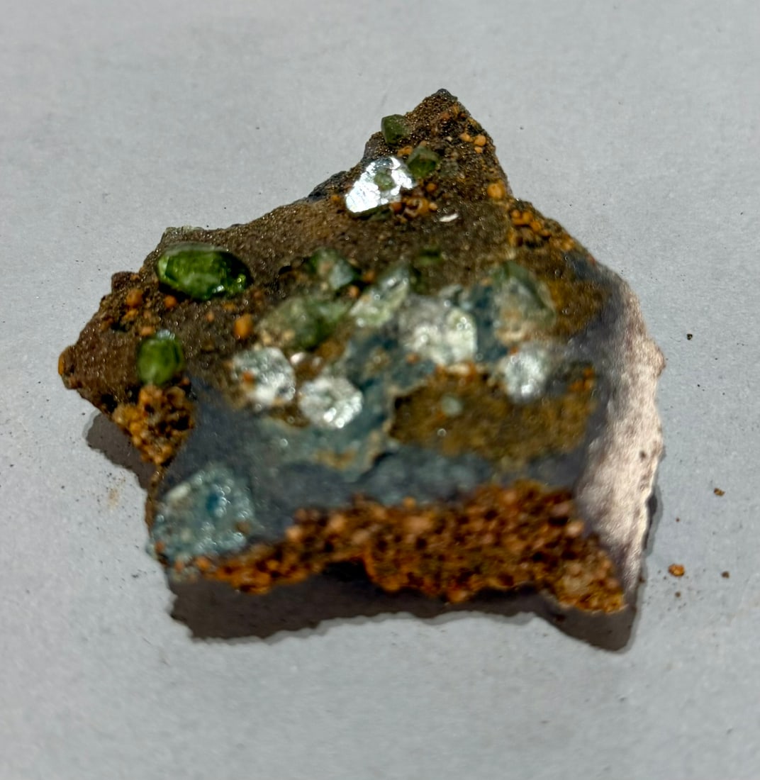 Small Ludlamite and Vivianite Specimen - 2