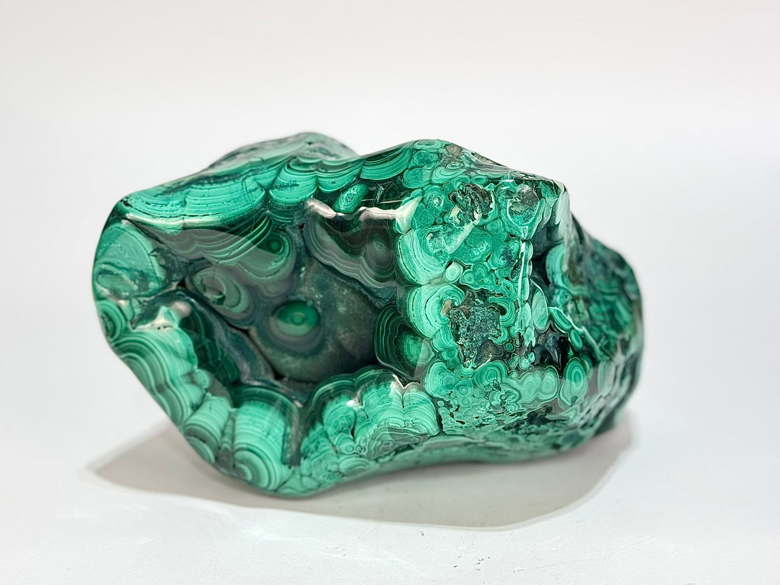 Polished Malachite Formation - 8