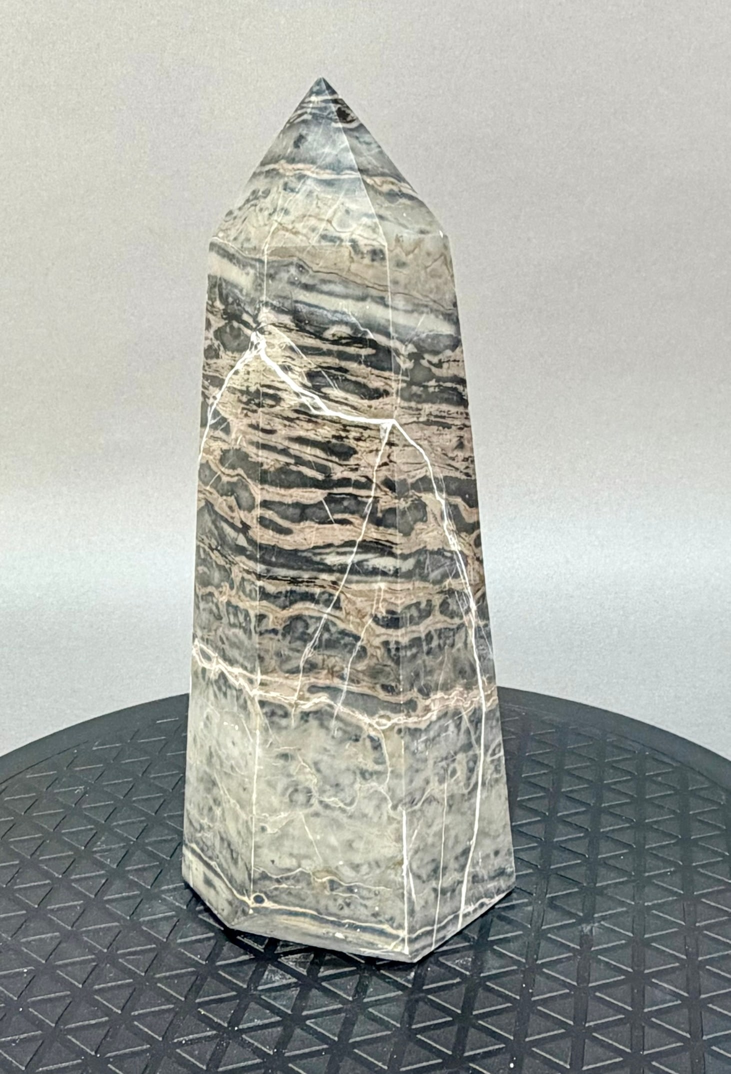 Zebra Jasper Obelisk - 3