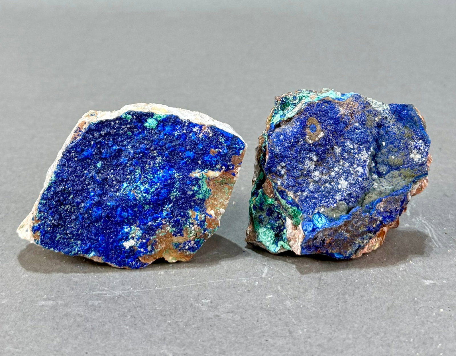 Two Blue Azurite Specimens - 4