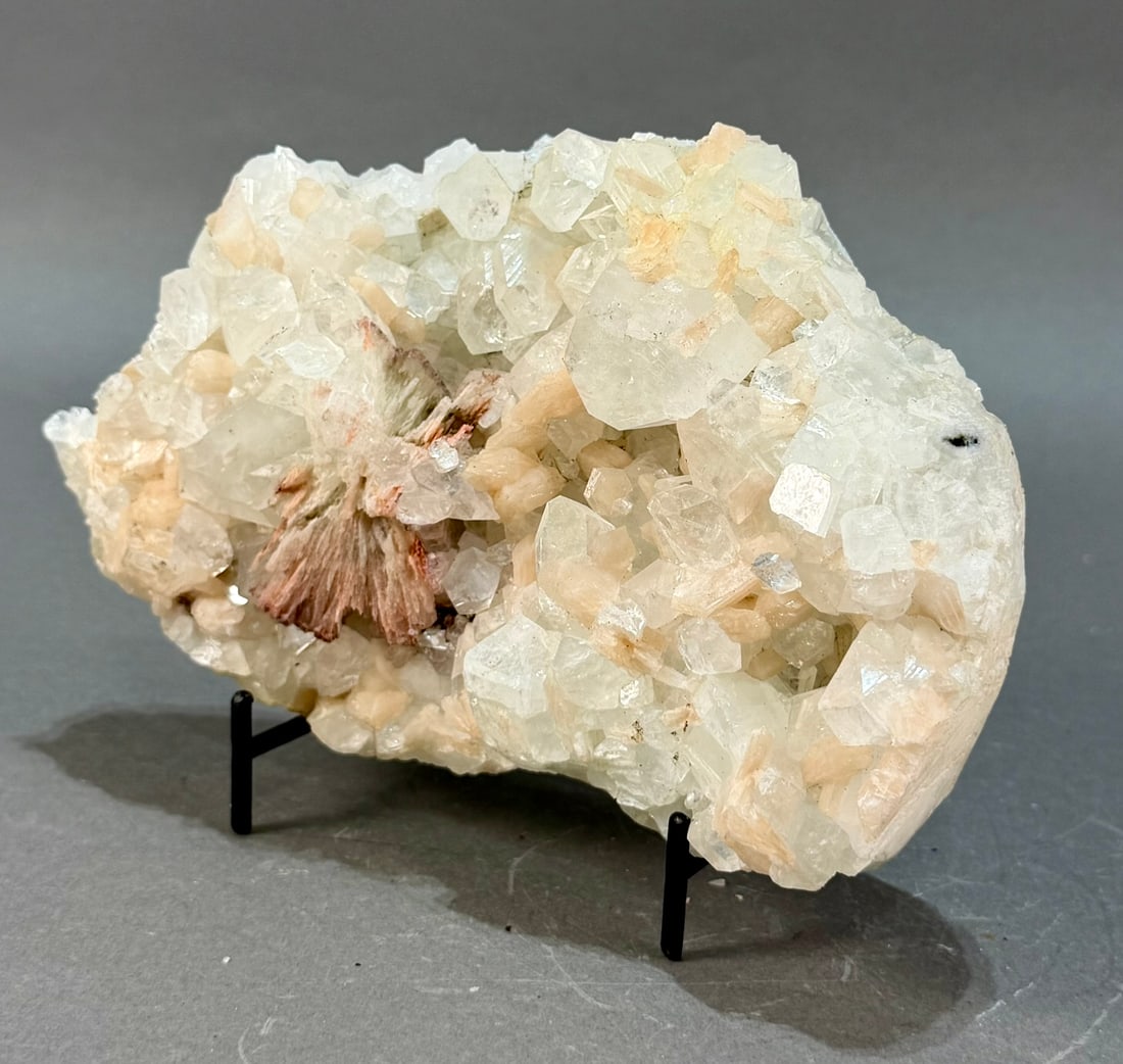 Apophyllite and Stilbite Cluster - 2
