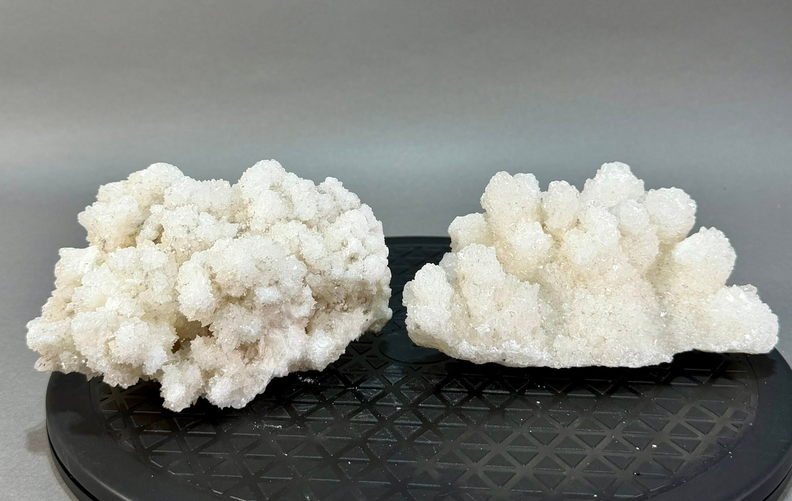 2 Mexican Aragonite Formations: 2 Mexican aragonite/cave calcite formations. 4 pounds, 8 ounces total.