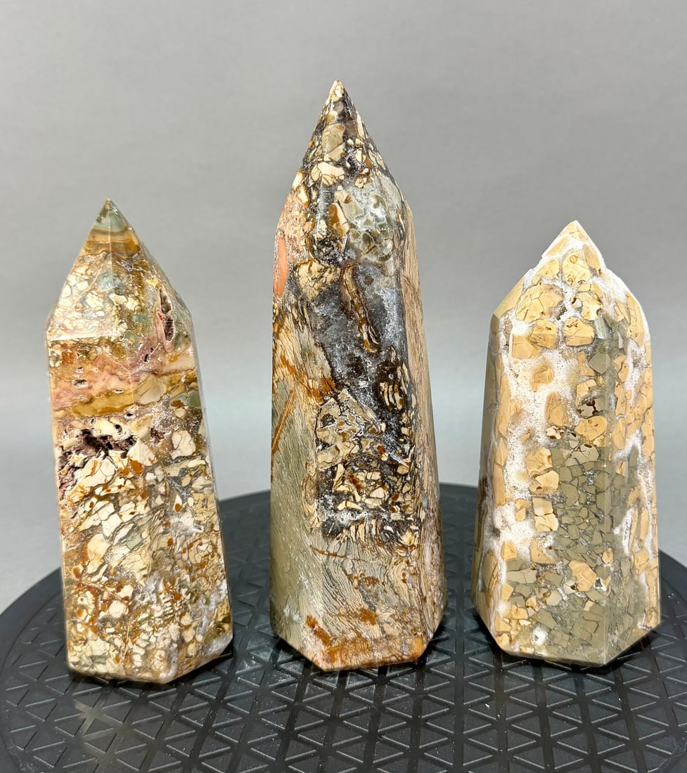 3 Jasper Obelisks - 3