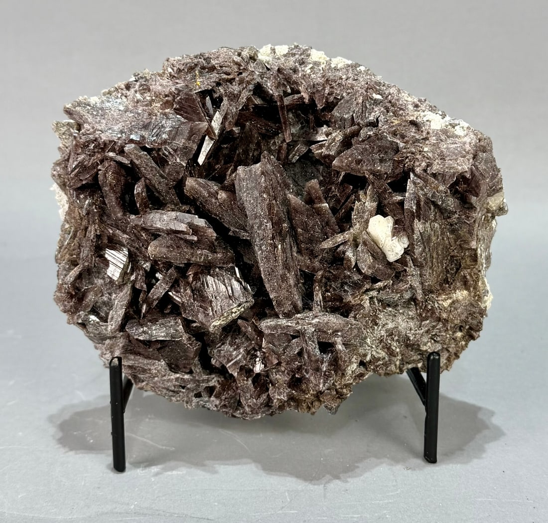 Rare Axinite Formation: Rare bladed axinite formation from Peru. 5" x 6" x 3.5". 4 lb, 2 ounces.
