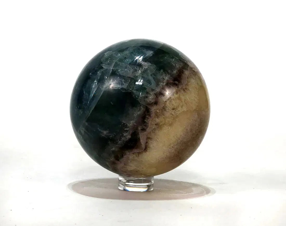 Two Polished Fluorite Spheres - 3