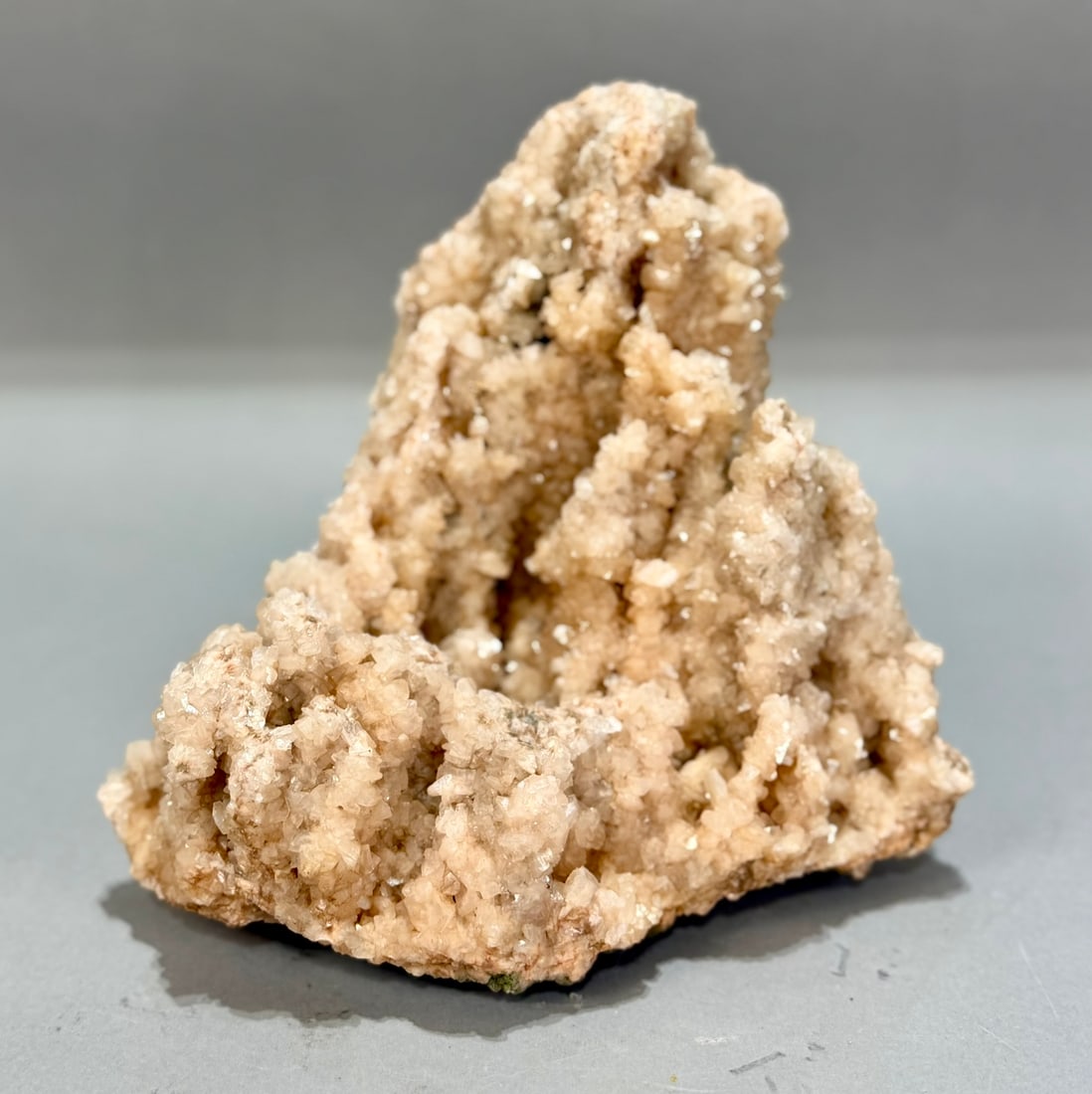 Brown Calcite Formation: Brown calcite formation from India. 8" x 7.5" x 6". 6 lbs, 13 oz.