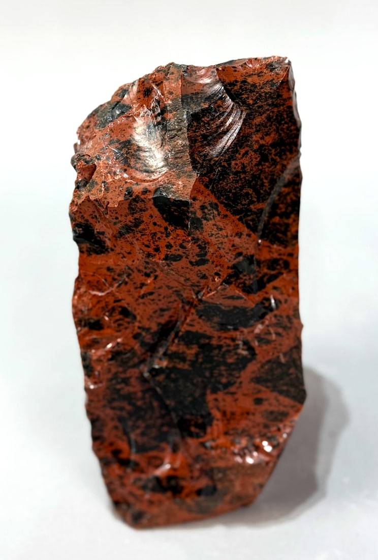 Large Mahogany Obsidian Freeform: Large polished mahogany obsidian freeform from Mexico. 9” x 4.5” x 4.5”. 7 lbs, 15 oz.