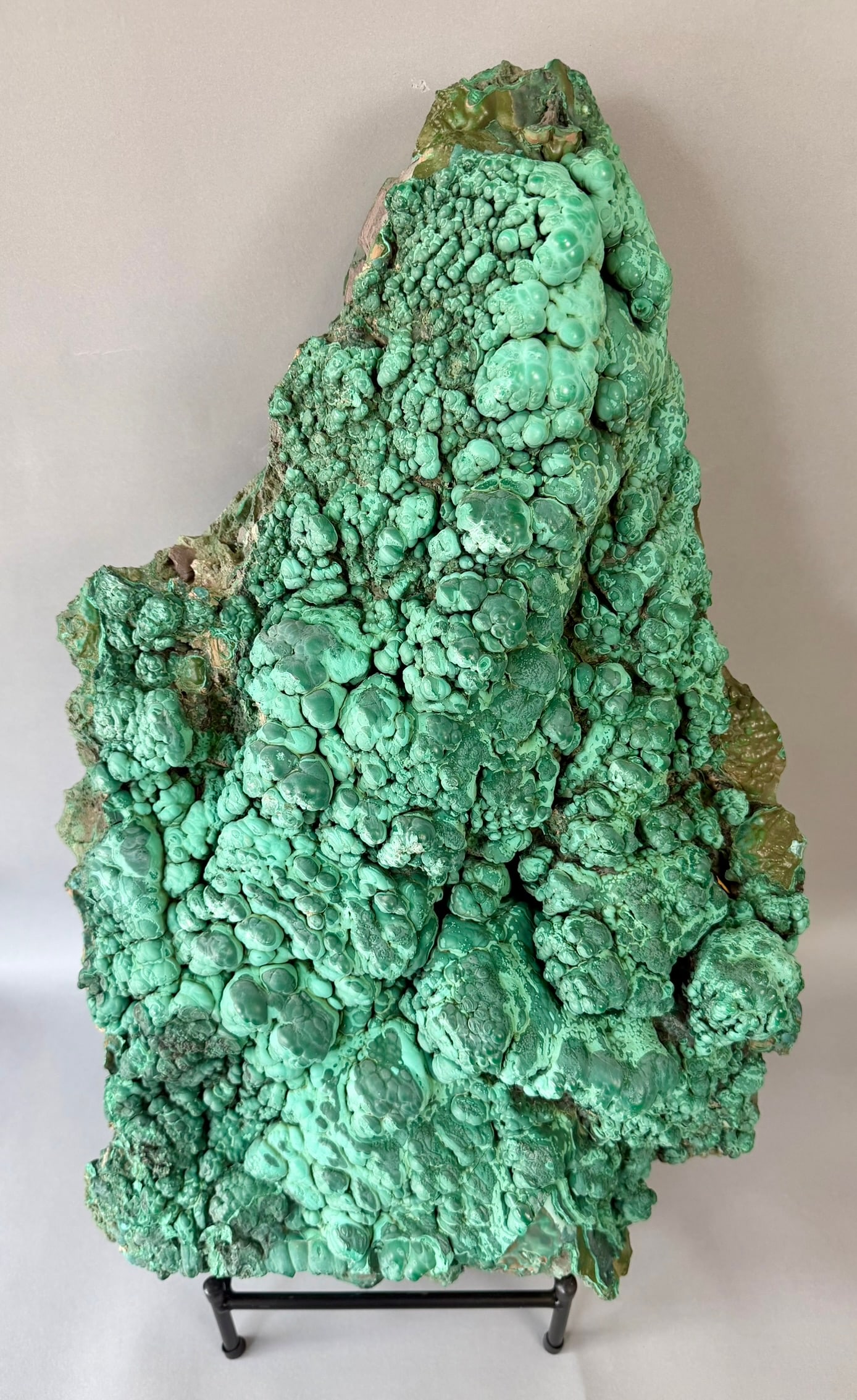 Massive Unpolished Malachite Stalactite Formation - MONUMENT: Massive 85 pound malachite stalactite formation from the DR Congo. 25" x 16" x 6". 85 lb, 6 ounces.