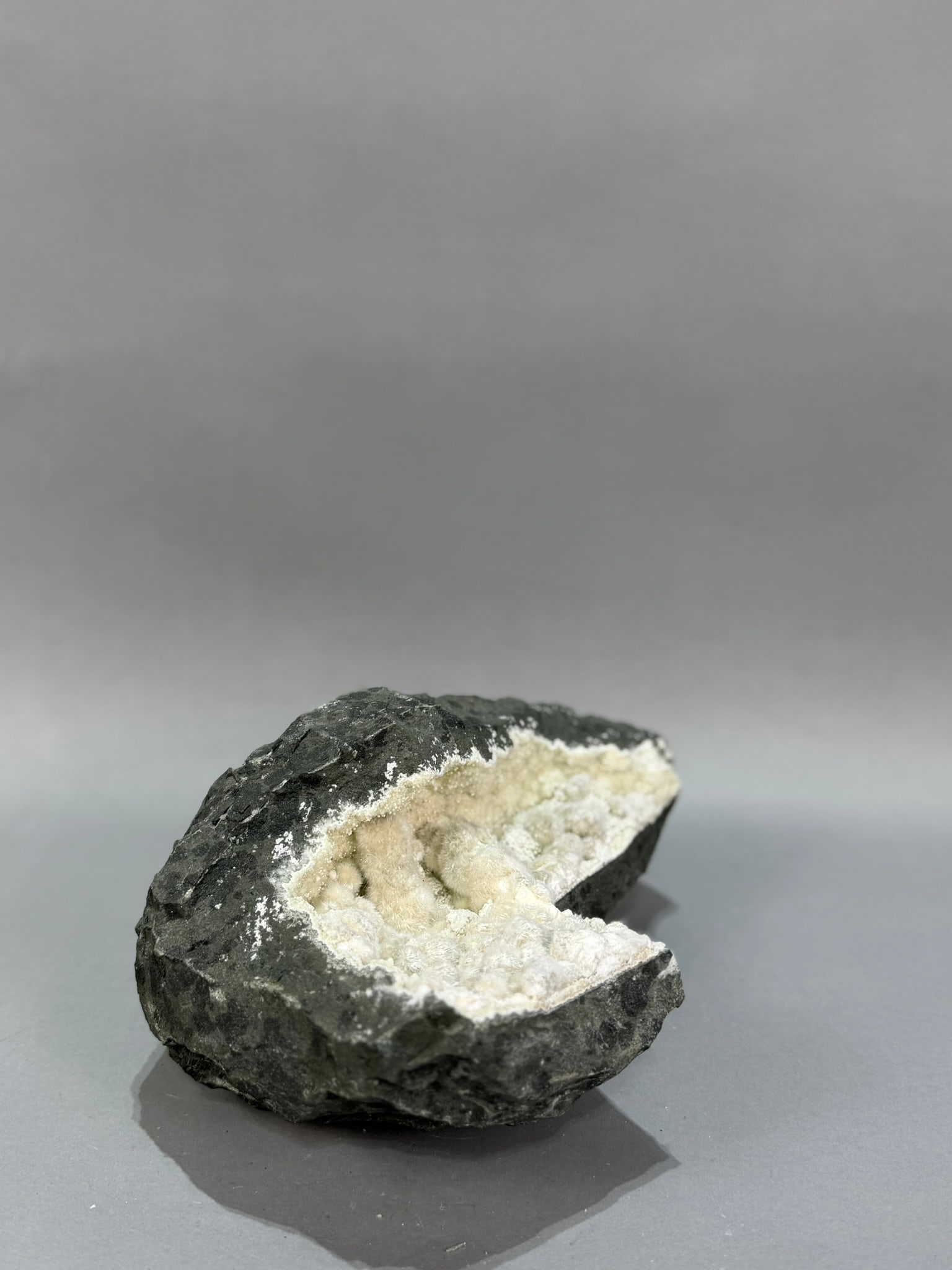 Large Okenite and Prehnite Geode - 4