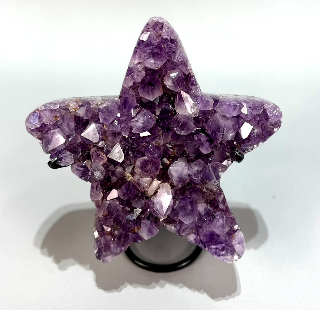 Amethyst Star on Stand