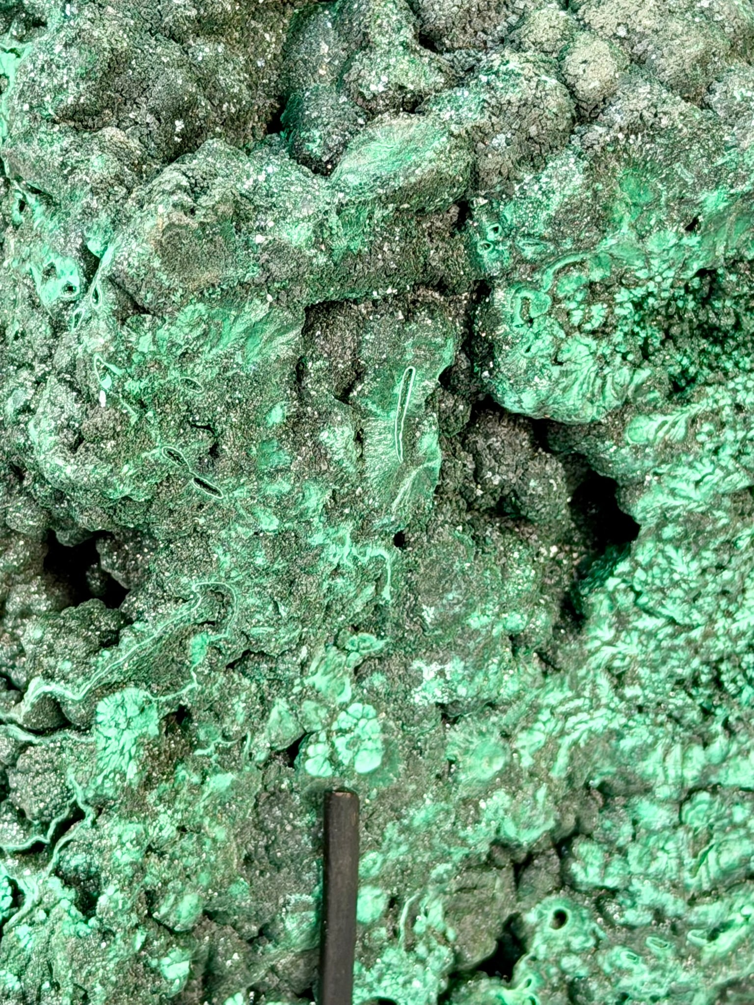 Large Botryoidal Malachite Formation - 12