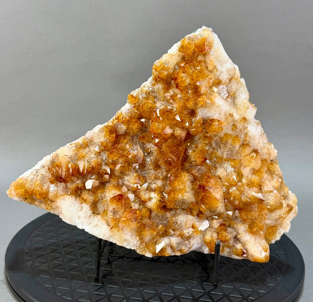 Citrine Cluster: Citrine cluster from Brazil. 8" x 10.5" x 3". 8 lb, 1 ounce.