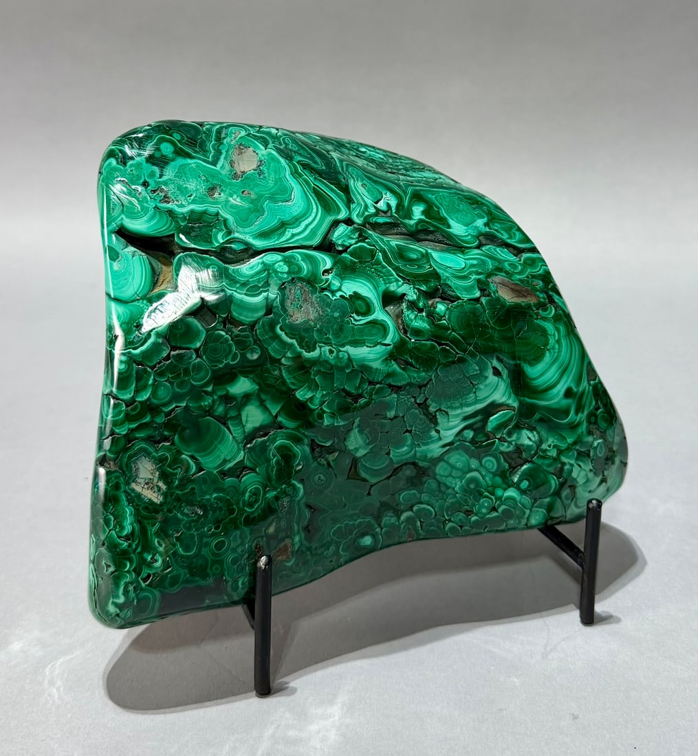 Polished Malachite Formation - 2