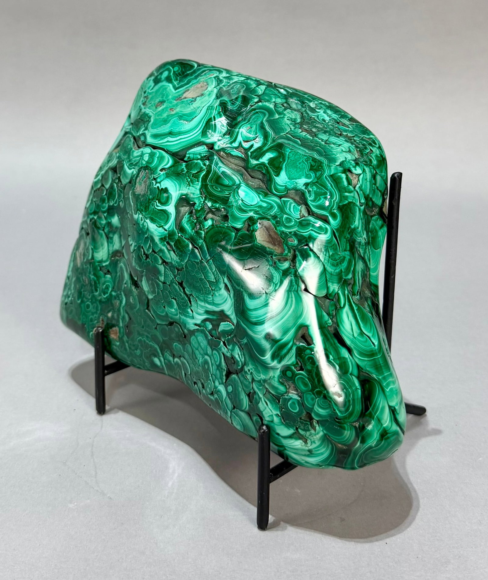Polished Malachite Formation - 3