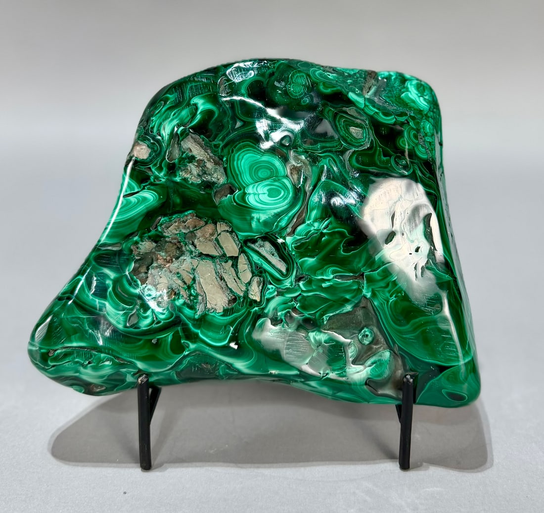 Polished Malachite Formation - 6