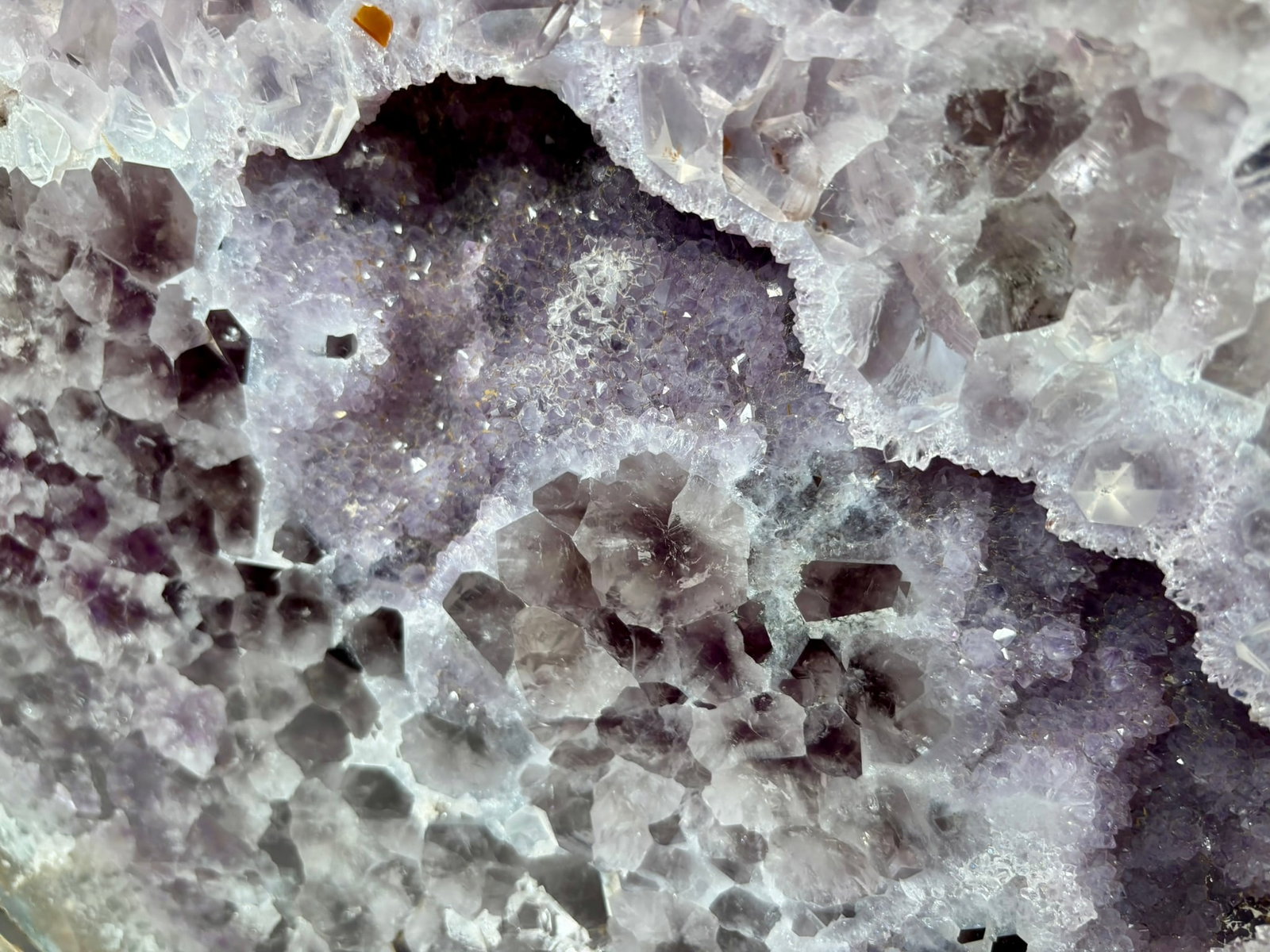 Amethyst Geode Slab on Custom Stand - 3