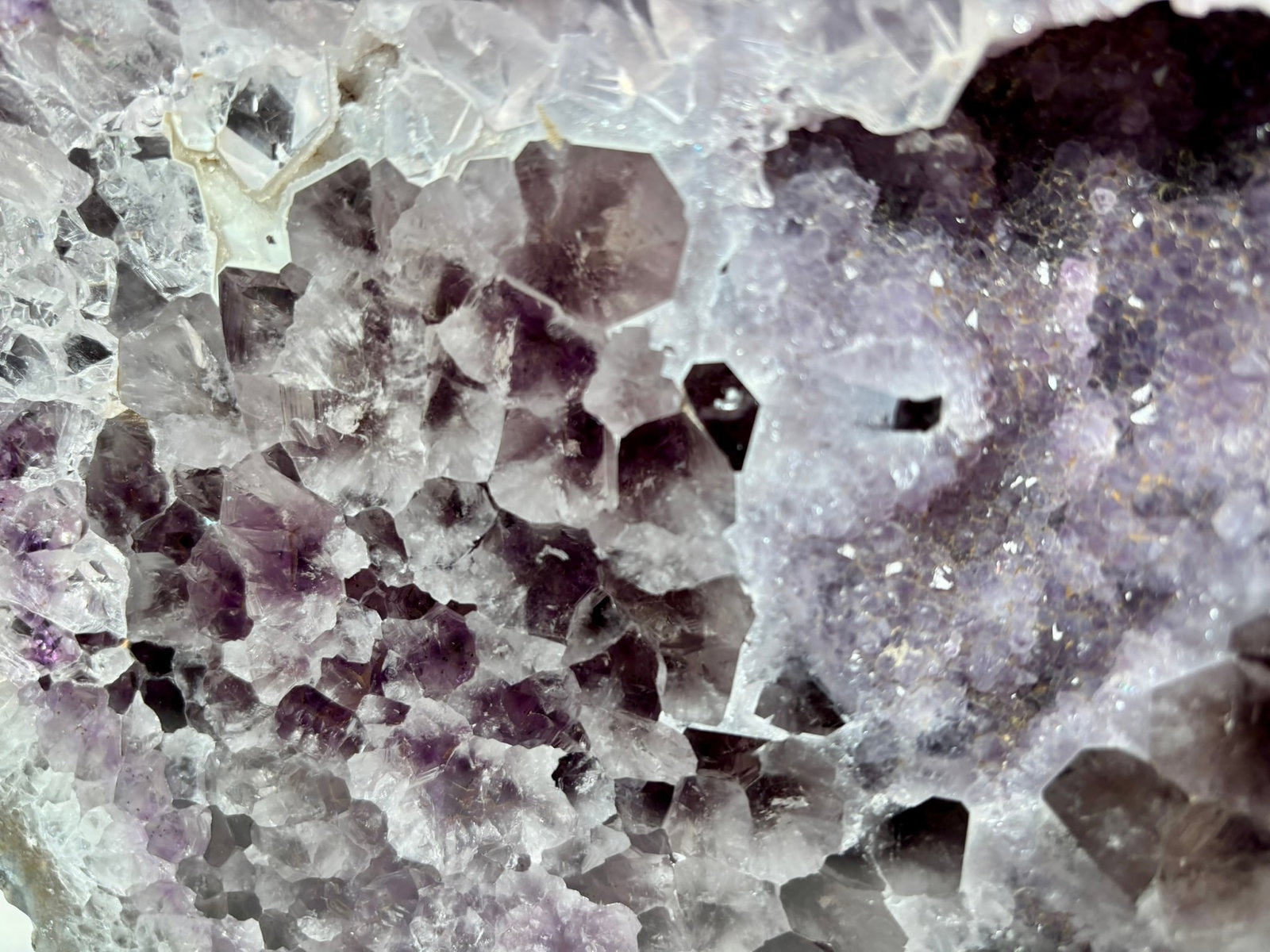 Amethyst Geode Slab on Custom Stand - 7