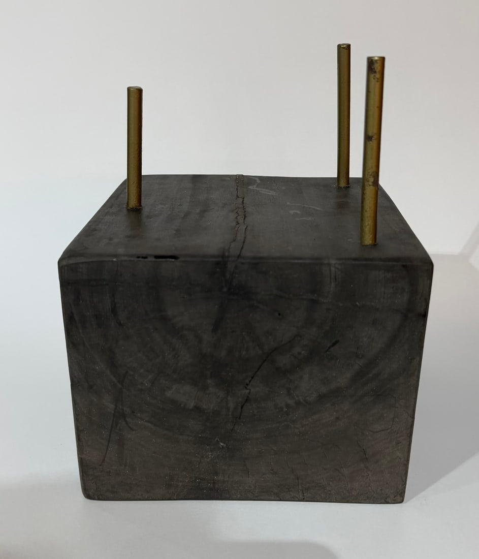 Large Wood Block Geode Stand - 3