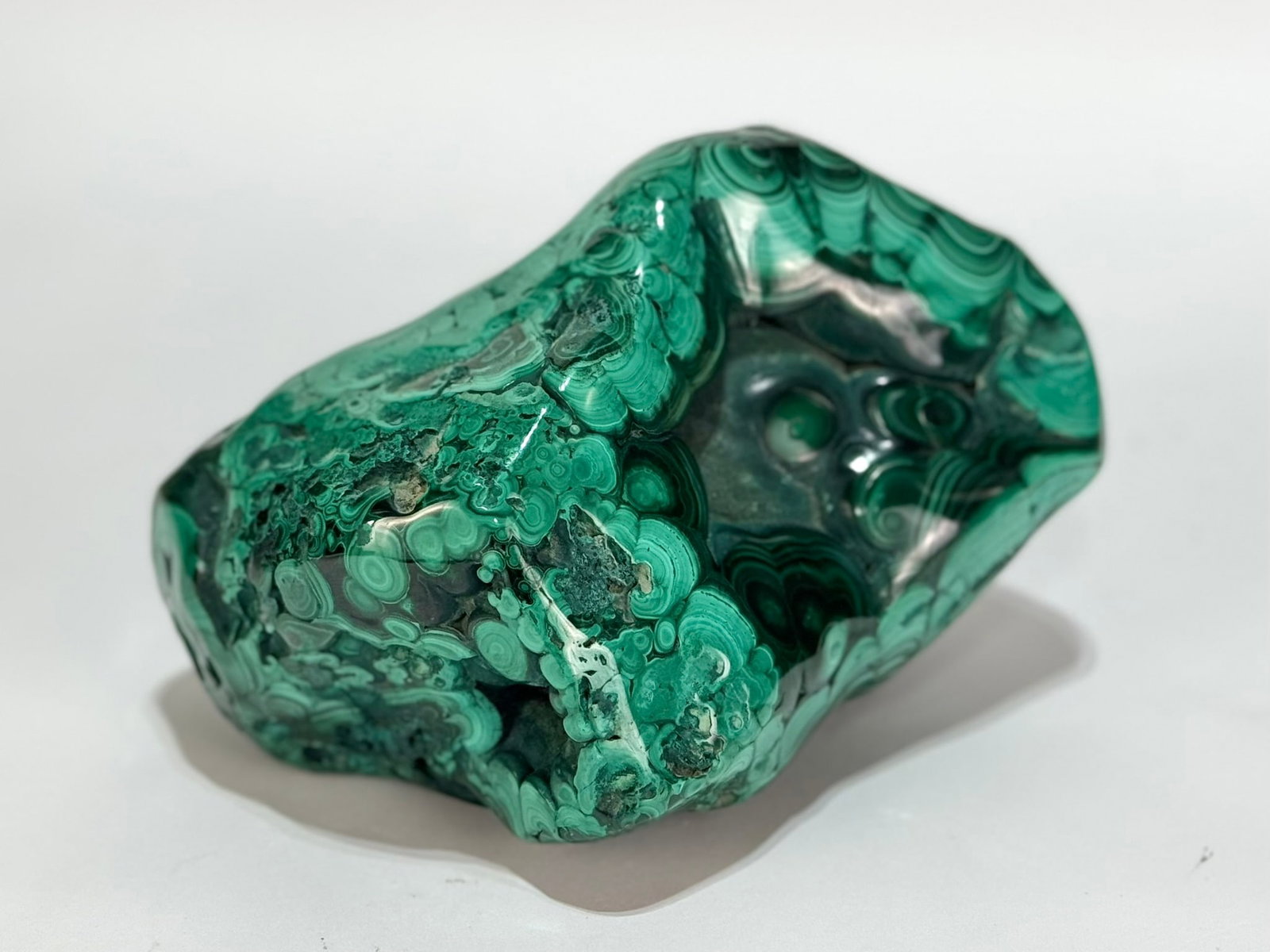Polished Malachite Formation - 3