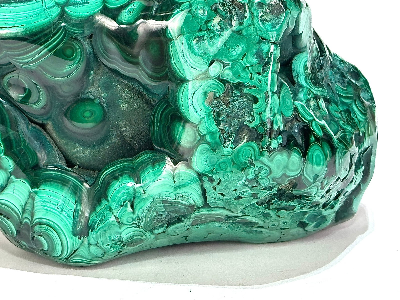 Polished Malachite Formation - 5
