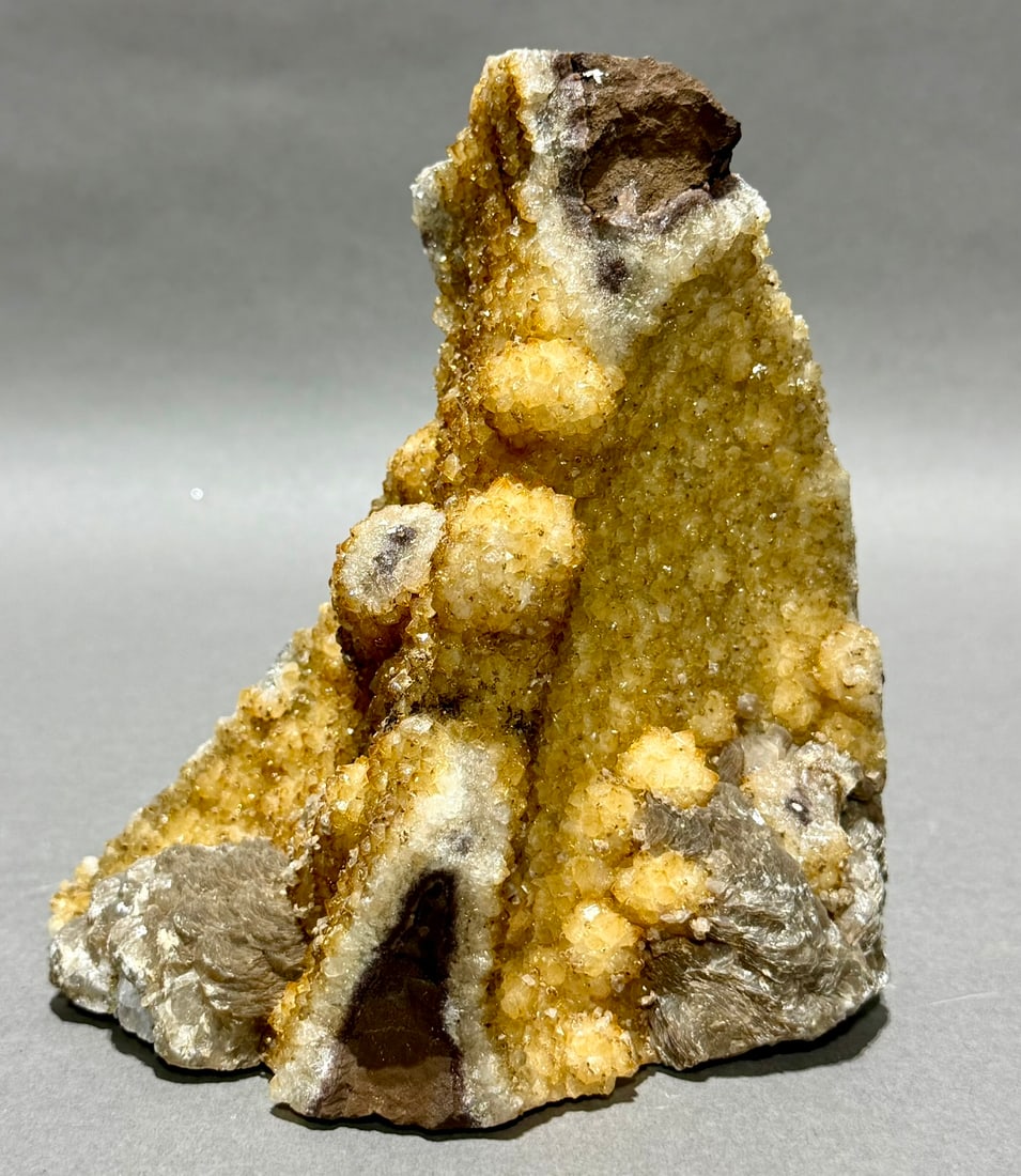 Citrine Geode With Stalactites - 2