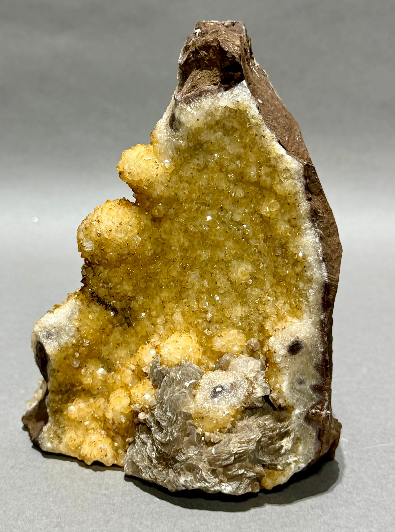 Citrine Geode With Stalactites - 4