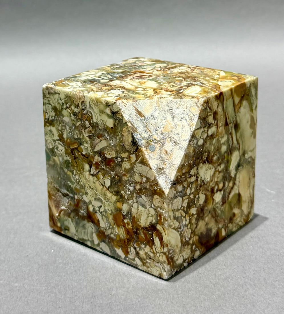 Ocean Jasper Standing Cube - 5