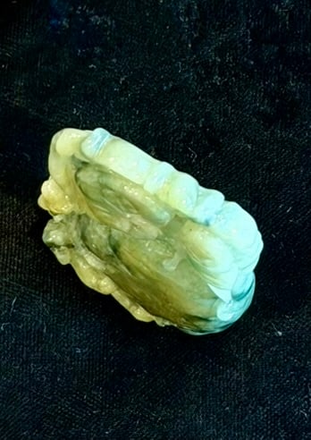 Large Carved Jade Pendant - 4