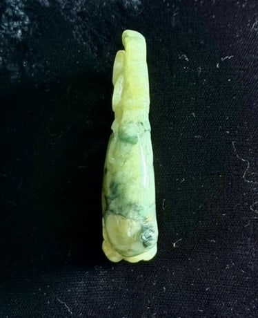 Large Carved Jade Pendant - 5