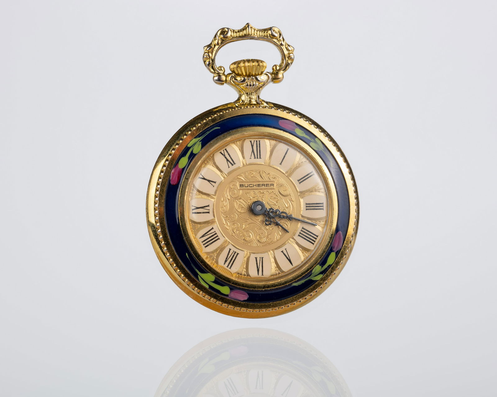 Bucherer Pocket Watch: Description: 1.75 x 1.25 in. Shipping Information and Options Provenance Private Collection, New Brunswick