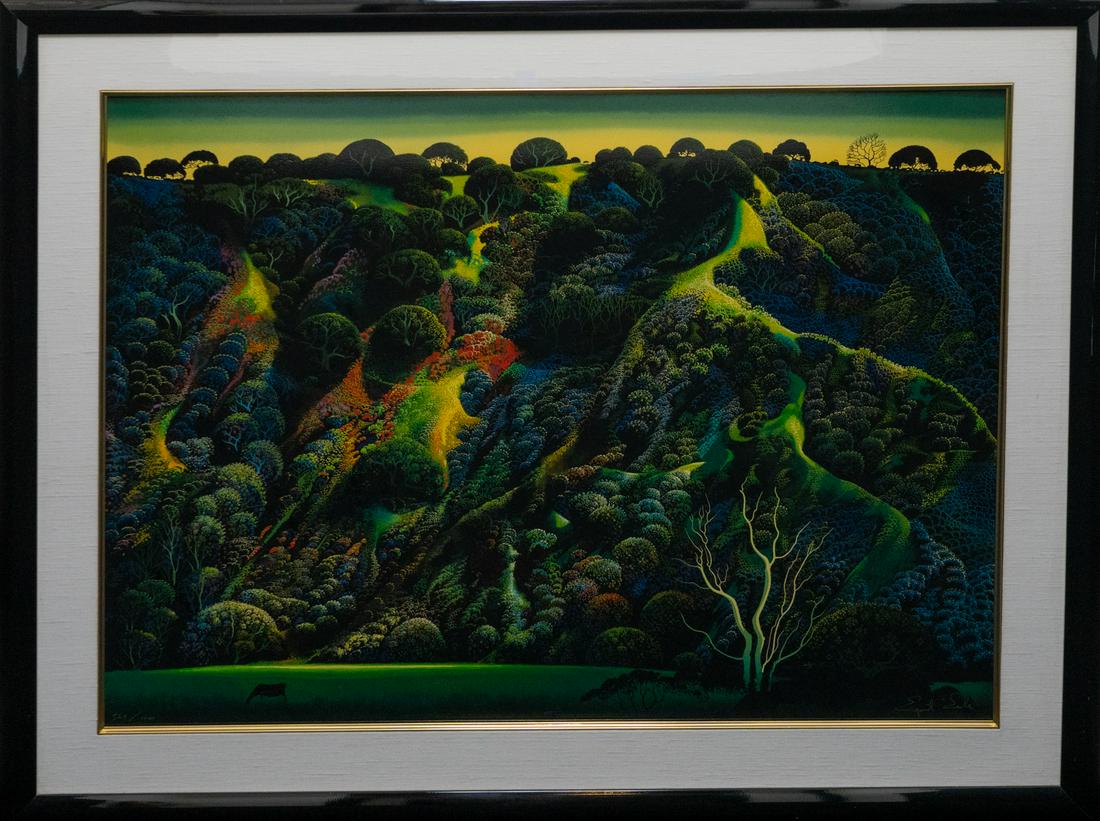 Eyvind Earle Serigraph Signed and Numbered 329/400. (1 of 2)