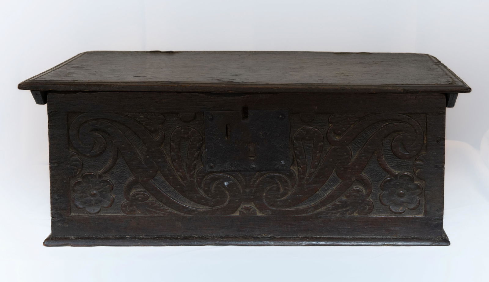 Antique Late 17th Early 18th Century Oak Bible Box. (1 of 10)