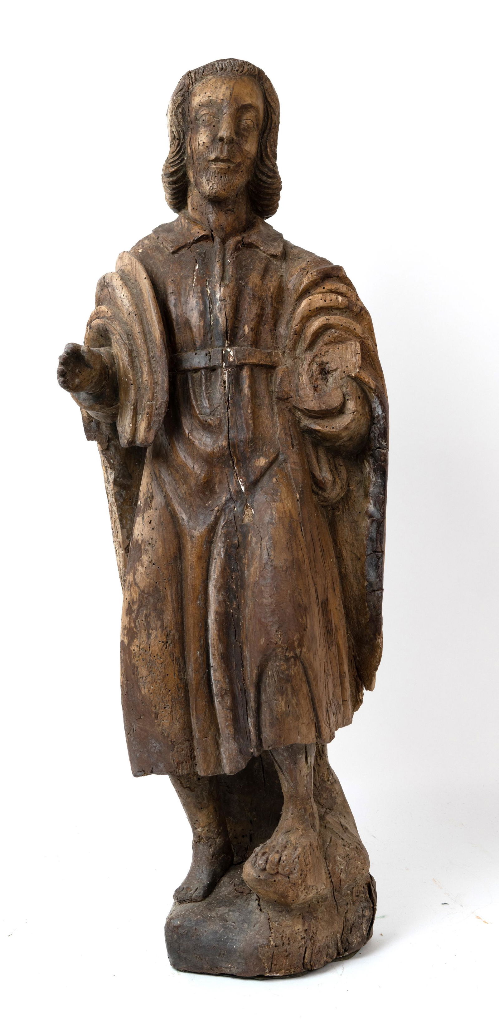 Large 17th-C-18th-C Santo Figure. (1 of 7)