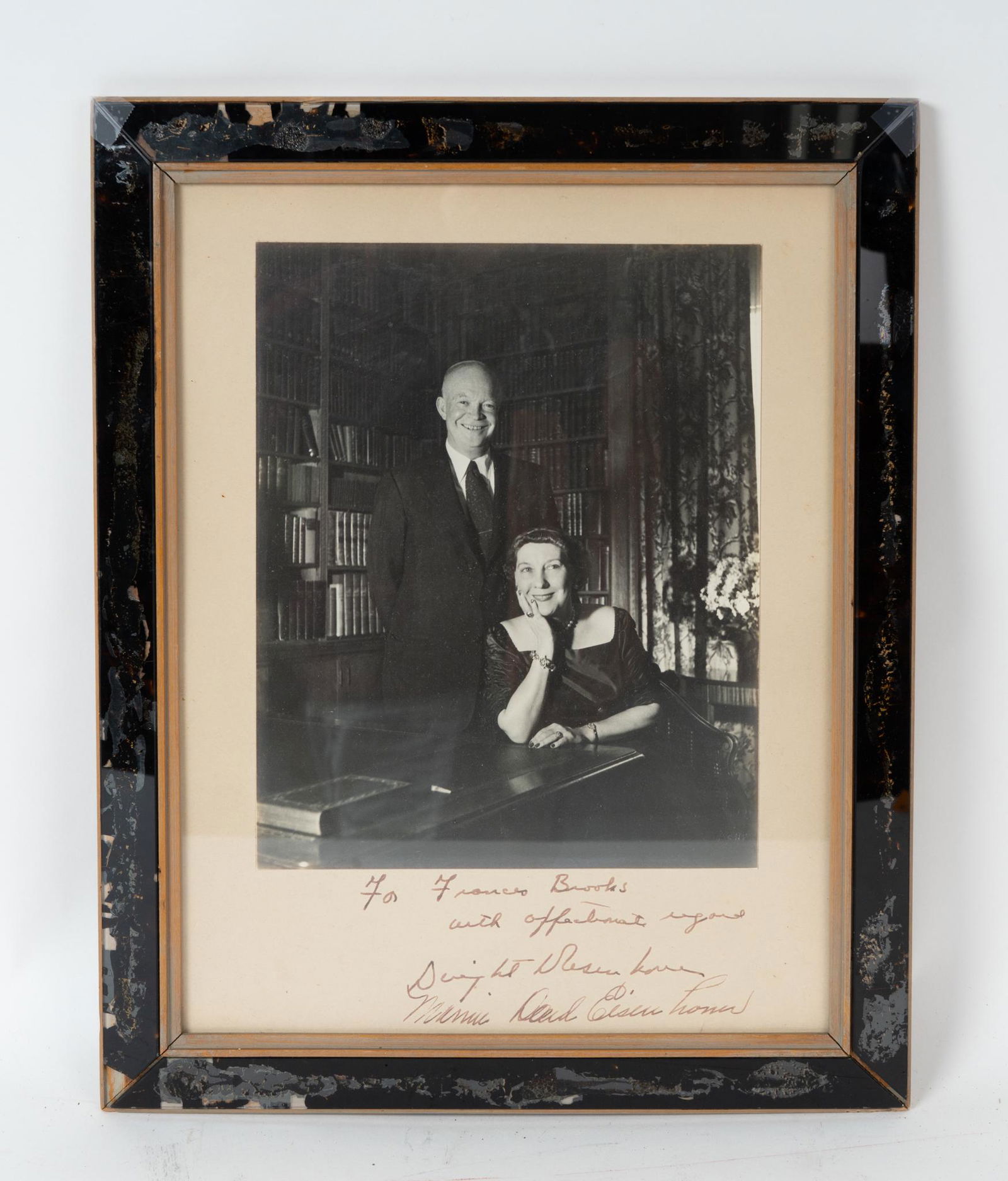 Photograph Signed by Dwight D. Eisenhower and Mamie. (1 of 5)