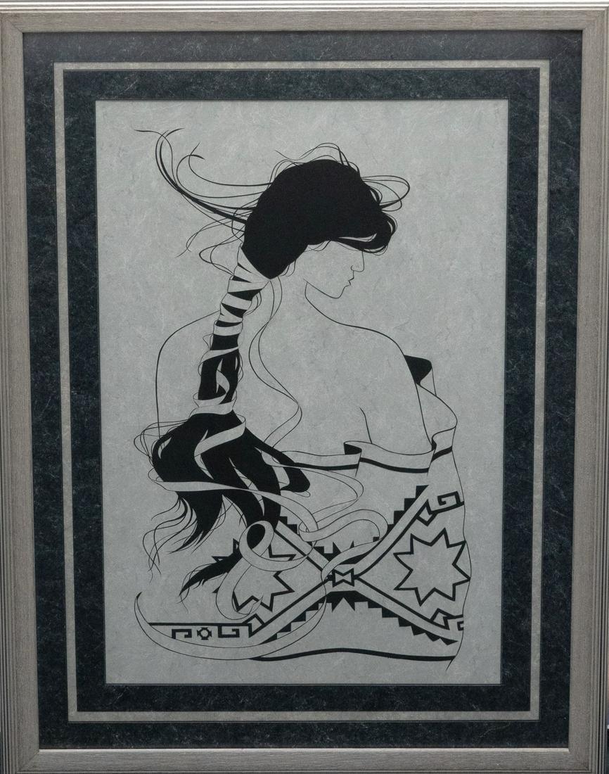 Beautiful Original Cut Paper Art Framed. (1 of 3)