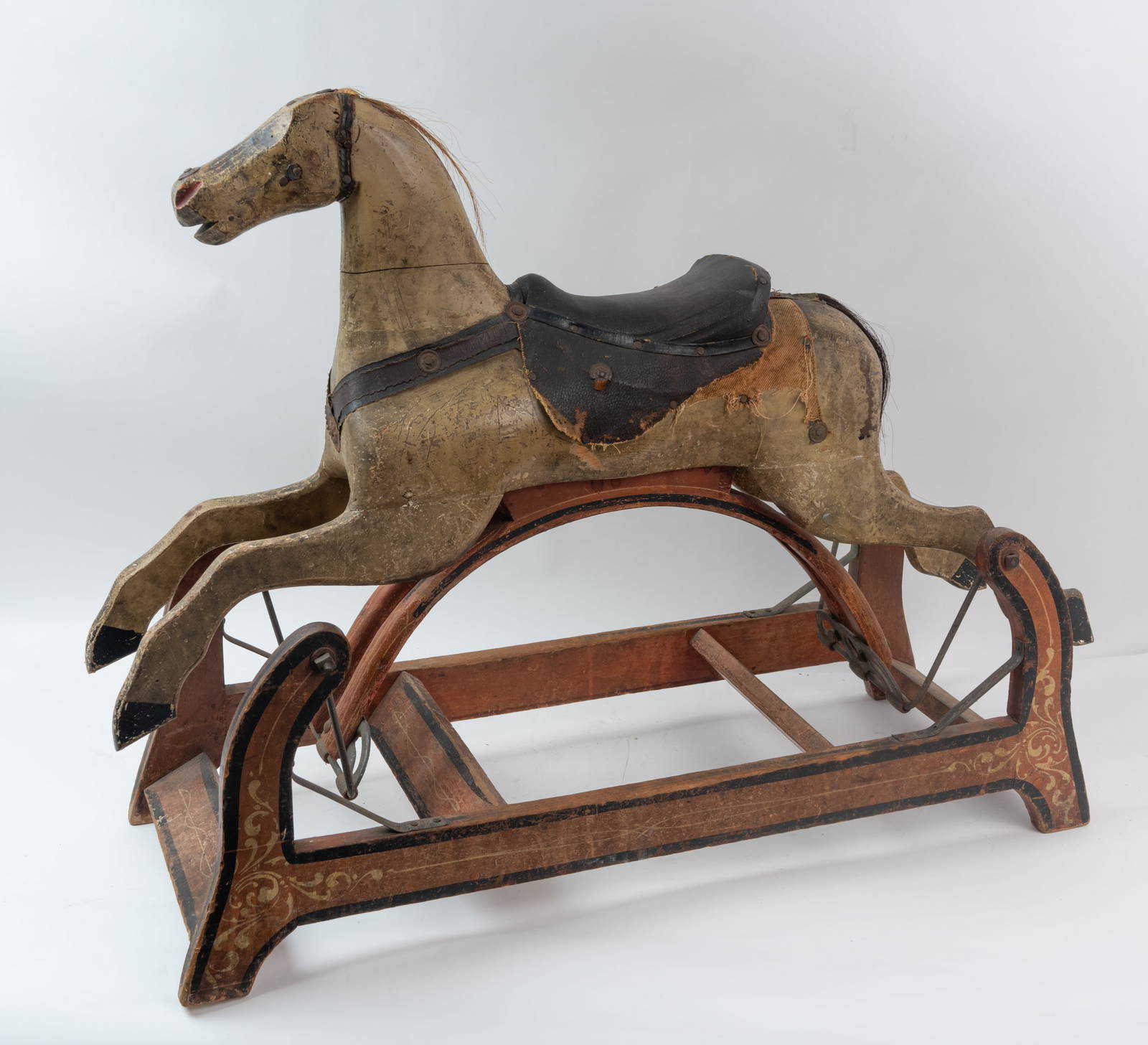 Antique Childs Rocking Horse Toy. Auction