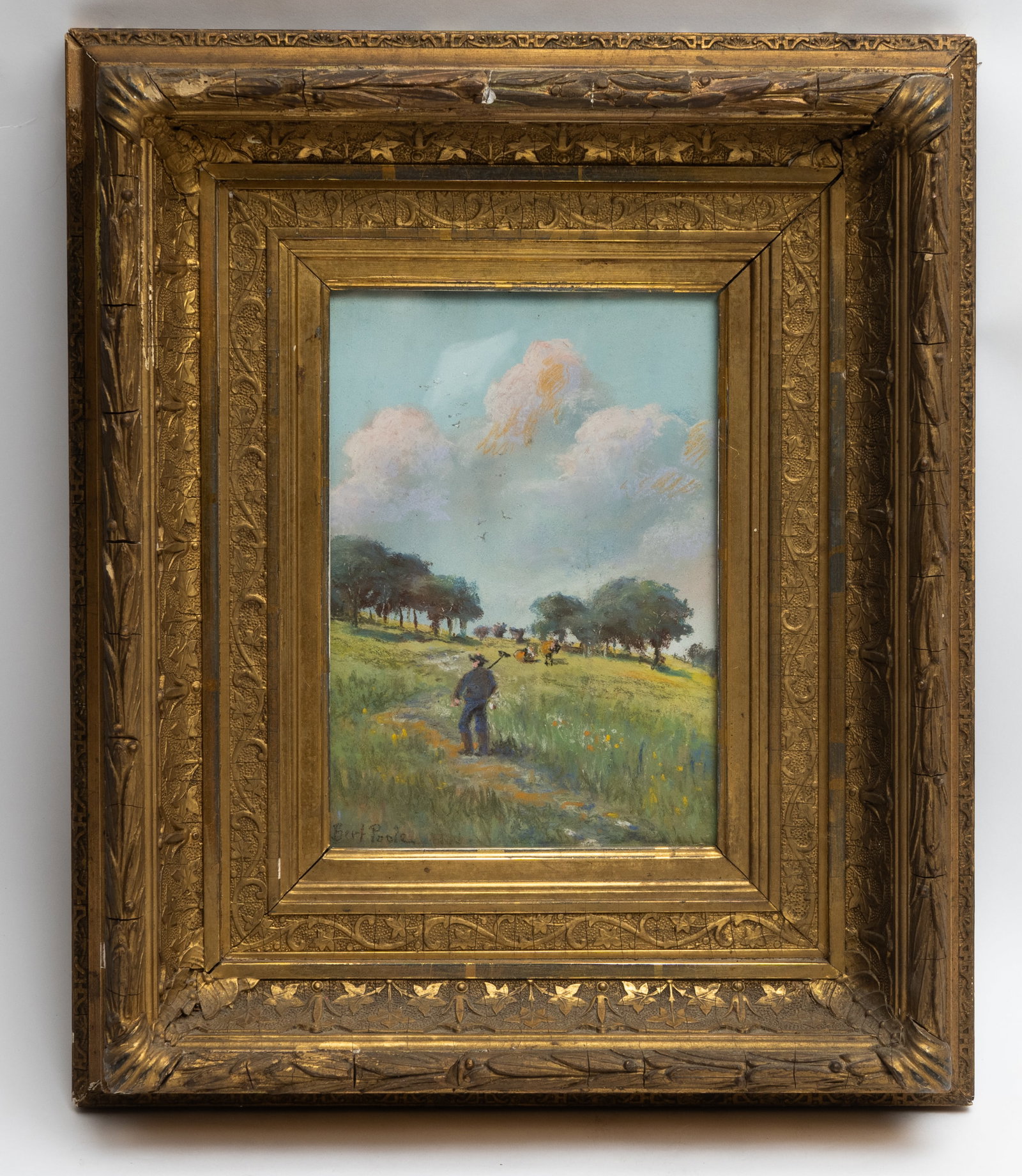 Original Landscape Painting Signed Poole. (1 of 4)