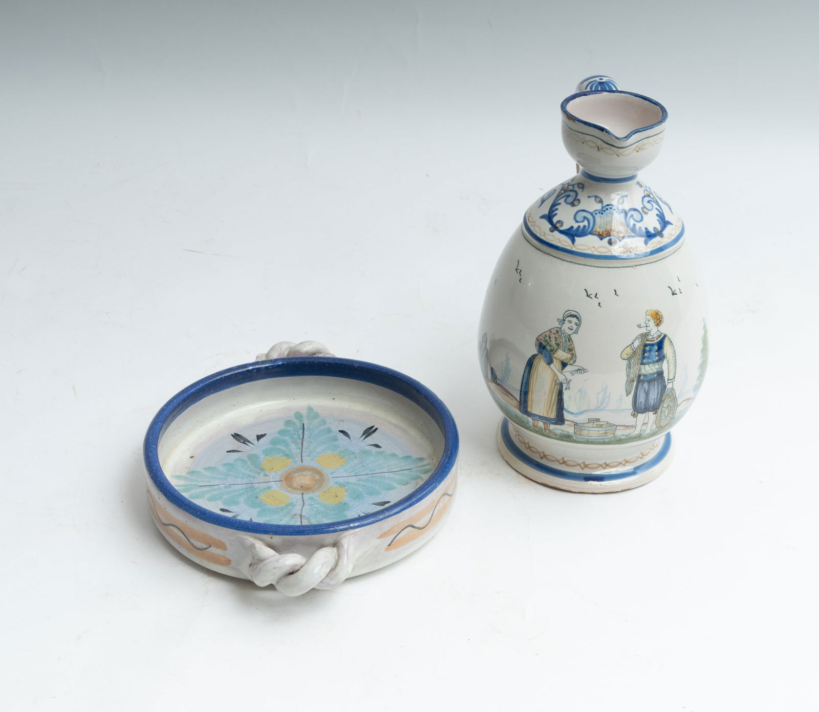 Two Antique Quimper Items. (1 of 6)