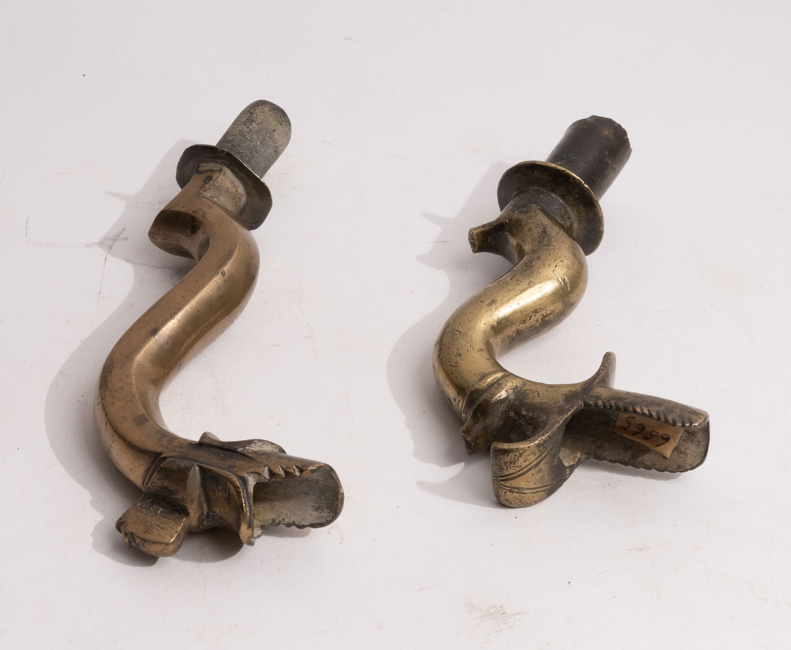 Two Antique Bronze Outdoor Fountain Heads. (1 of 5)