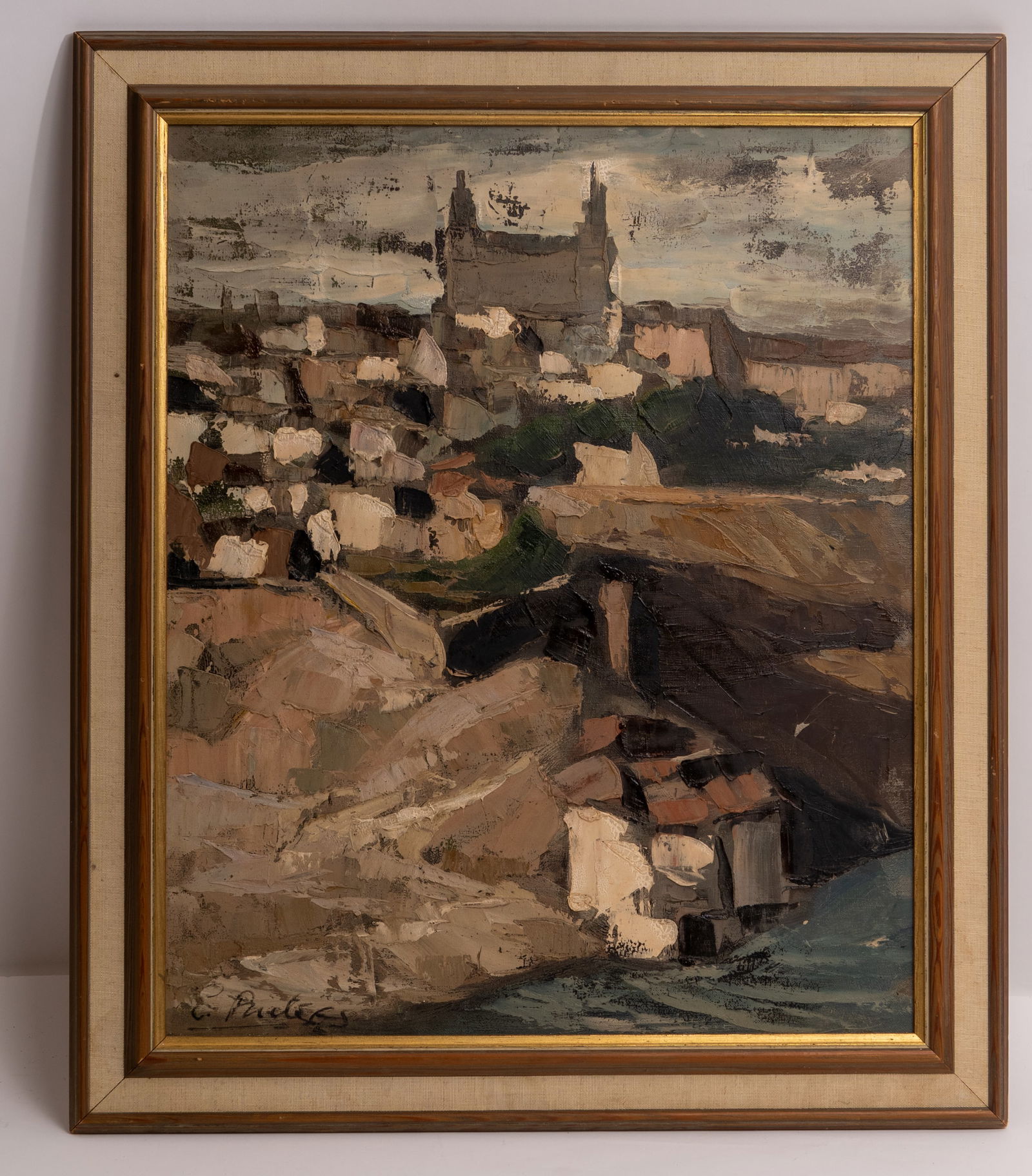 Mid Century Post Impressionist Landscape Painting. (1 of 3)